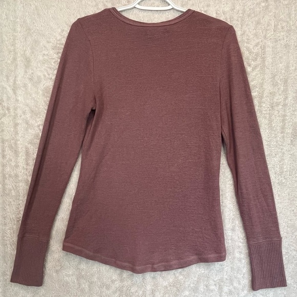 Y2K 90s Bella Henley Top S Grunge Normcore Indie Minimalist Street Coquette - Picture 10 of 14